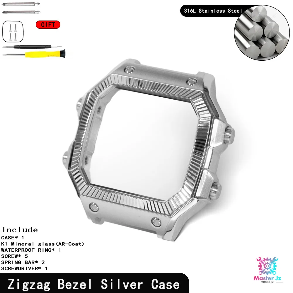 Breathable Sport Nylon Strap with Stainless Steel Waterproof Ring for Square Watch - 18mm Quick Release