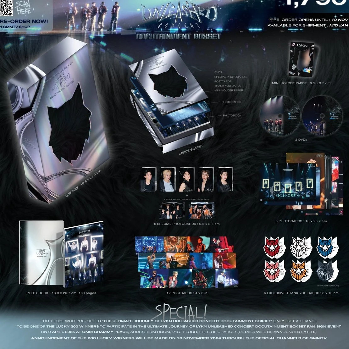 Thailand star LYKN concert Docutainment Boxset and Concert