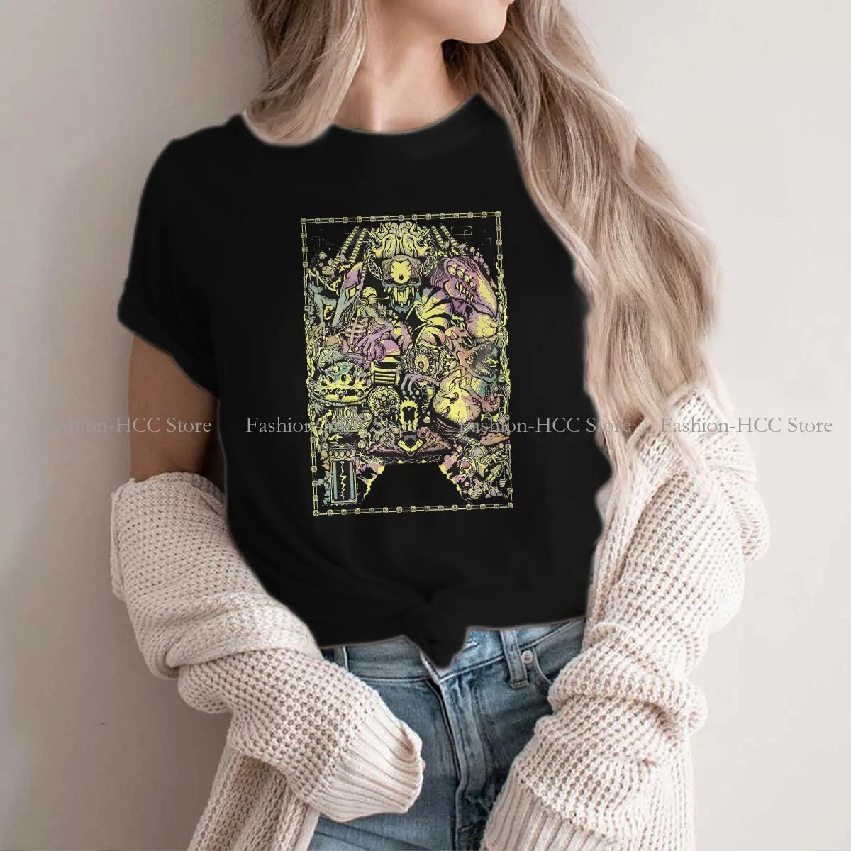 

Metroid Samus Aran Game Polyester TShirt for Women Super Legacy Basic Leisure Sweatshirts T Shirt Novelty Trendy