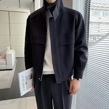 Casual Stylish Men's Jacket Loose Fit Spring Autumn Trendy Harajuku Style Korean Version High Street Brand Polyester Fiber