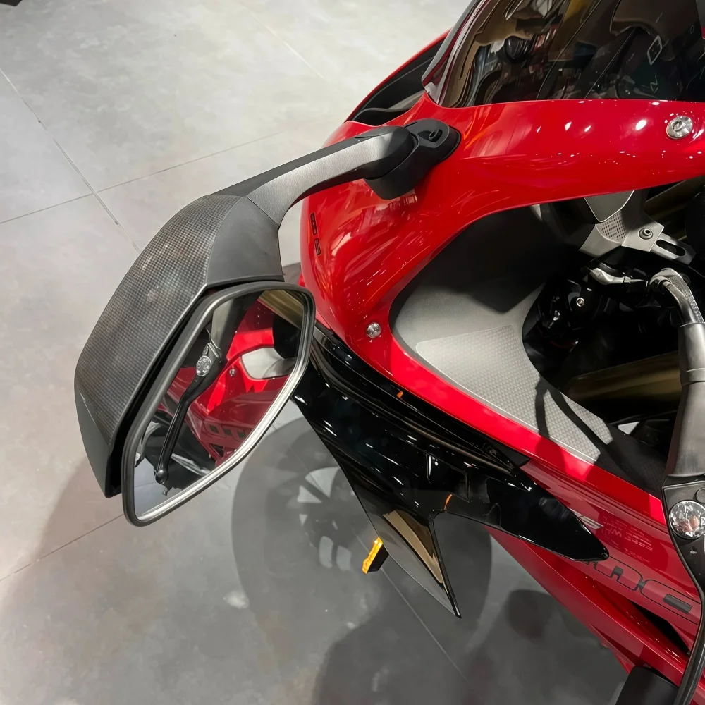 QJMOTOR SRK921RR 호환, 고화질 광시야 접이식 백미러, 비파괴 설치 가능.