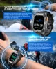 MISIRUN Smart Watch 1000mAh Battery 2.13 Inch AMOLED Screen Men Watch Compass 1ATM Waterproof Bluetooth Call Sports Smartwatch 3