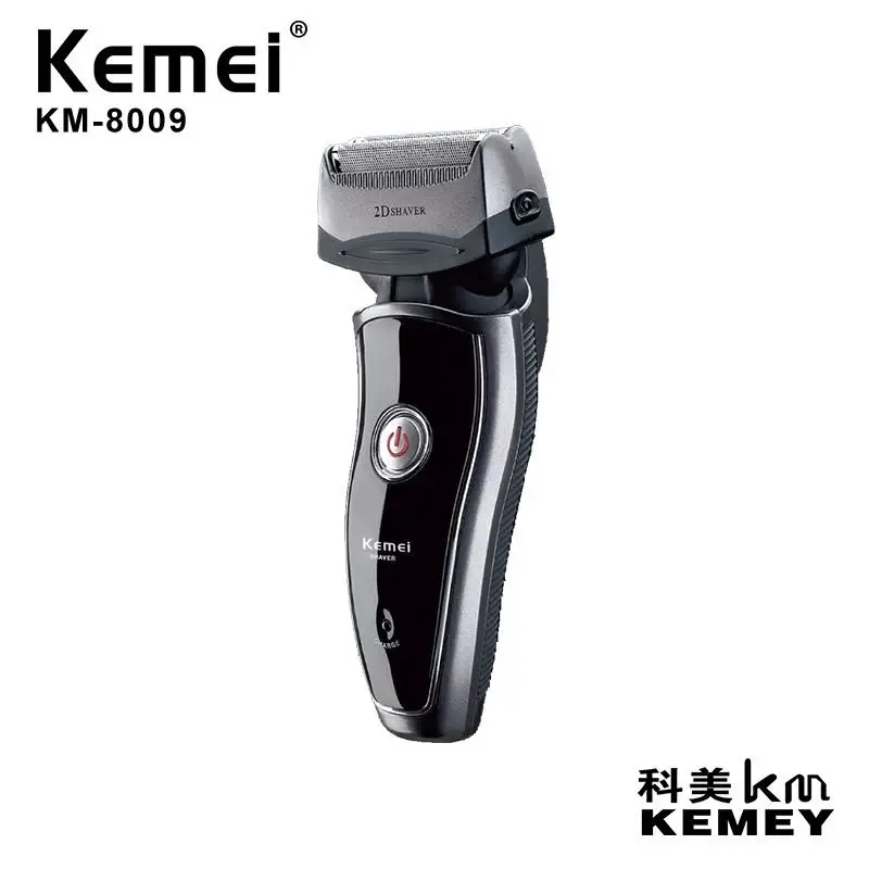 

kemei KM-8009 Rechargeable cordless shaver for men twin blade reciprocating beard razor facecare