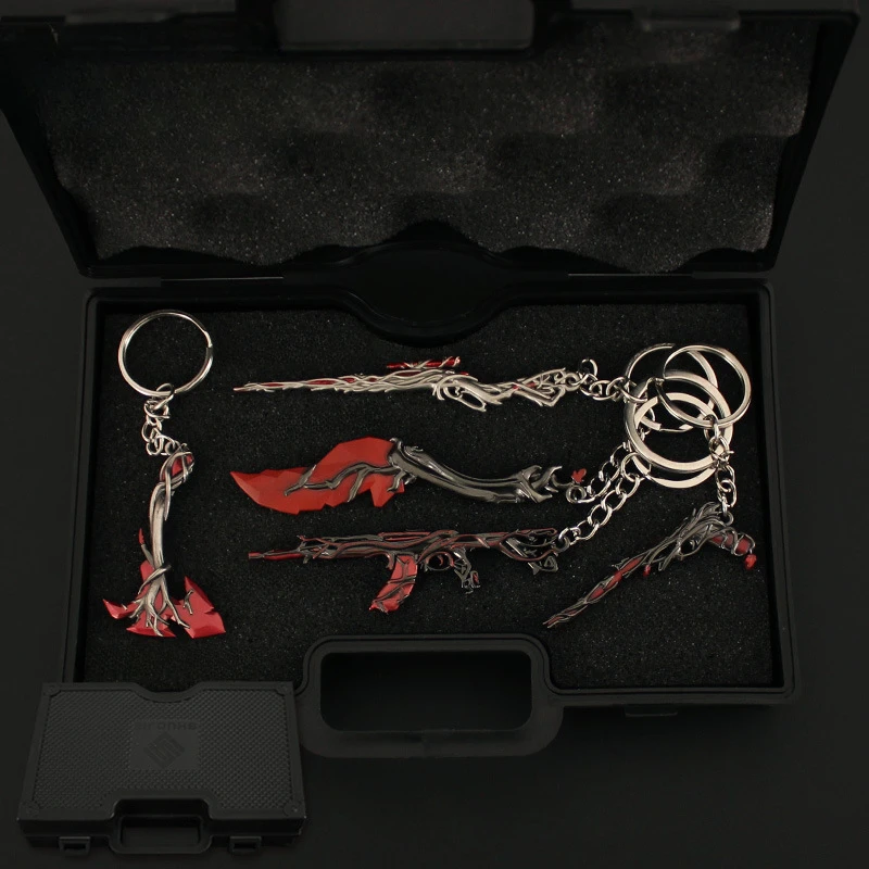 thumbnail image 1 of Juego de llaveros de la serie Valorant Gaias Vengeance, modelo de metal periférico de juego Vandal, accesorios colgantes, llaveros, regalos, juguetes para niños, 1 of 5
