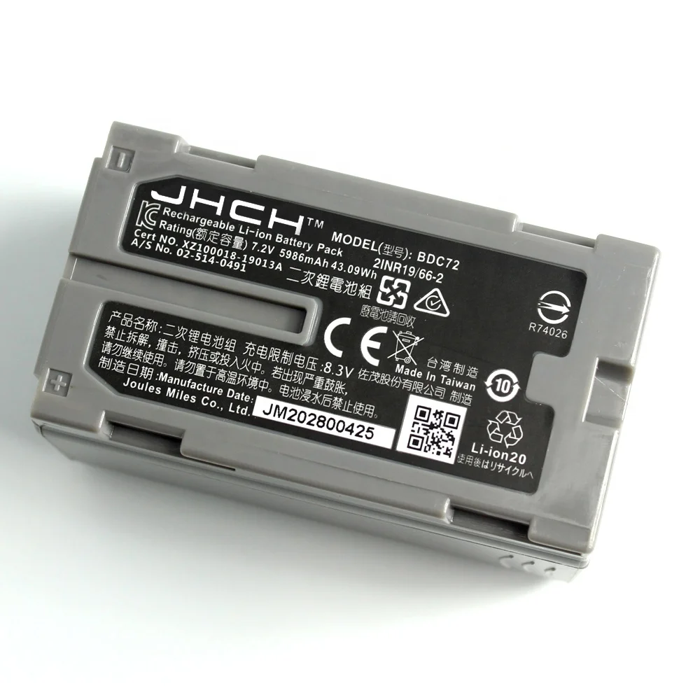 

For New Type Battery BDC72 Replace BDC70 Battery for Total Station OS/ES Surveying Batteries