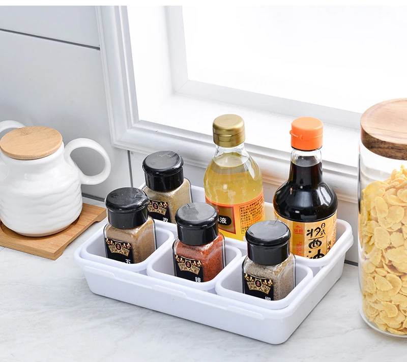 Description Picture 3 of item8Pcs/Set Divide Drawer Storage Box Makeup Jewellery Organizers Home Office Desk Storage Tray Bathroom Kitchen Sundries Organizer