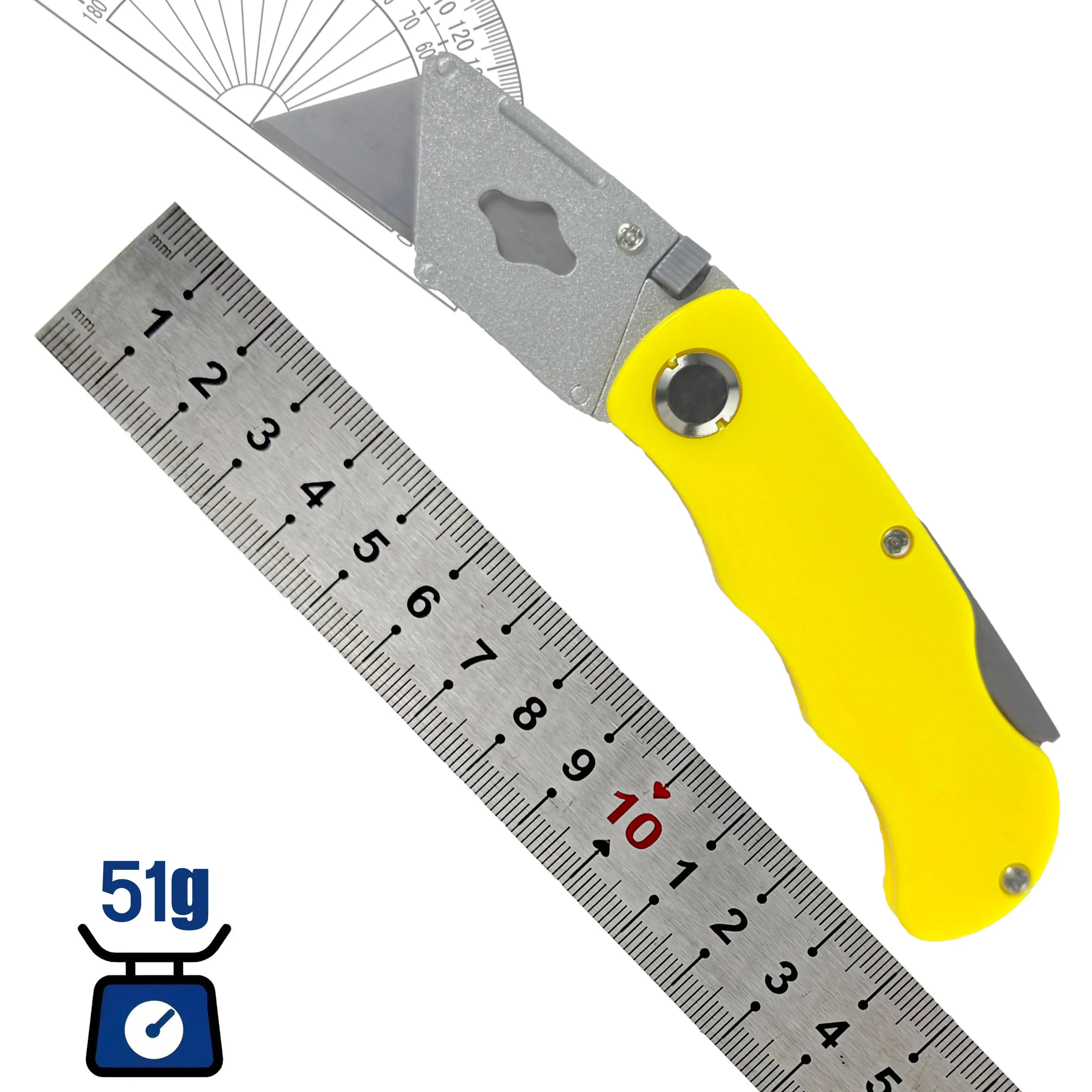 Coltello pieghevole per lavori artistici - Apri scatole, articoli per ufficio, taglierino per carta da parati, coltello pieghevole multifunzionale, coltello multiuso, taglierino. - immagine 5