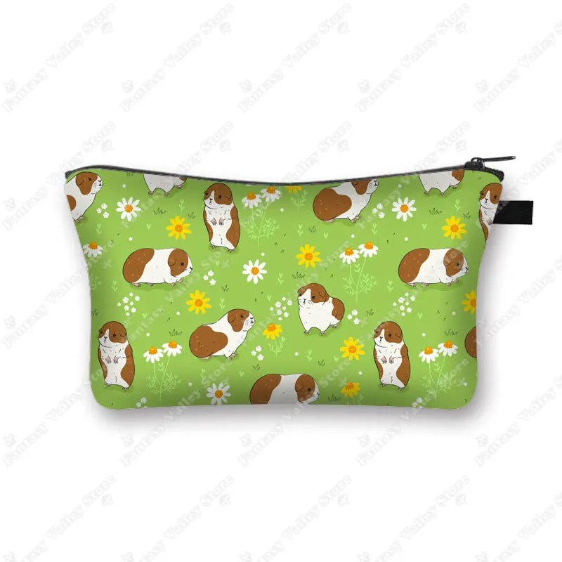 Charming Pet Print Cosmetic Case - Makeup Bag and Beauty Organizer Zipper Pouch