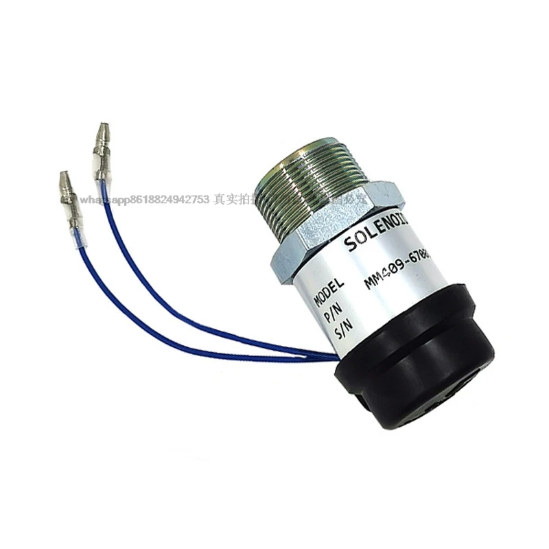 Caterpillar E305 화염 차단 솔레노이드 밸브, 정지 제어 밸브, 오일 차단 솔레노이드 밸브, 12V MM409-67001