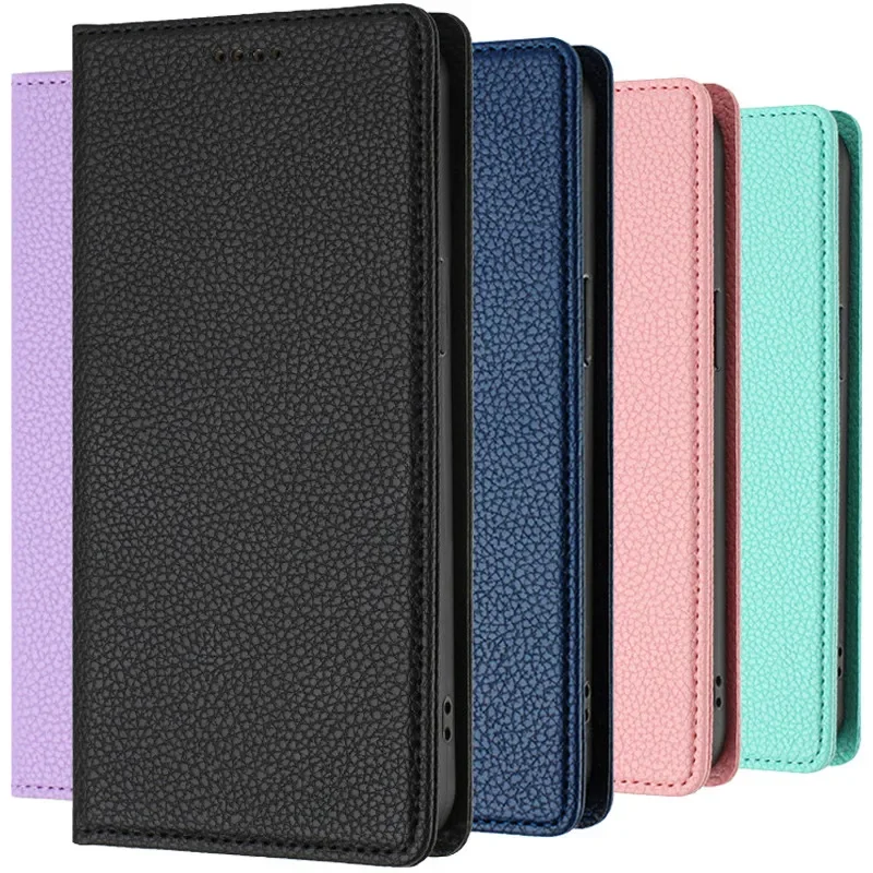 Vintage Magnetic Wallet Anti-theft Phone Case with Magnetic Flip Leather Cover