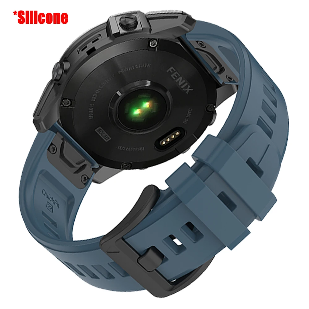Premium Leather & Silicone Strap for Garmin Smartwatches - QuickFit Sports Band