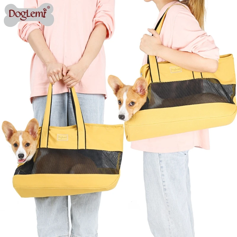 Small Dog for Cat Pet for Carrier Travel Panoramic Breathable Mesh Bag Soft Pet
