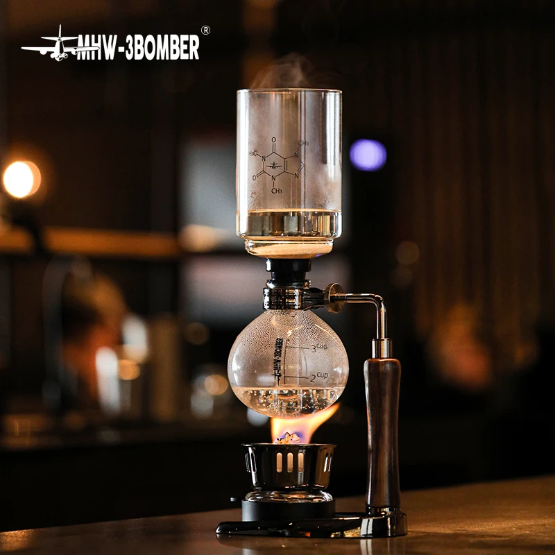 MHW-3BOMBER Siphon Coffee Maker Pots Vacuum Glass Espresso Siphon Pot