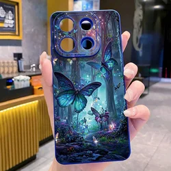 Glow-In-The-Dark Butterfly Design Phone Case Cover for Poco F6 Pro (2)