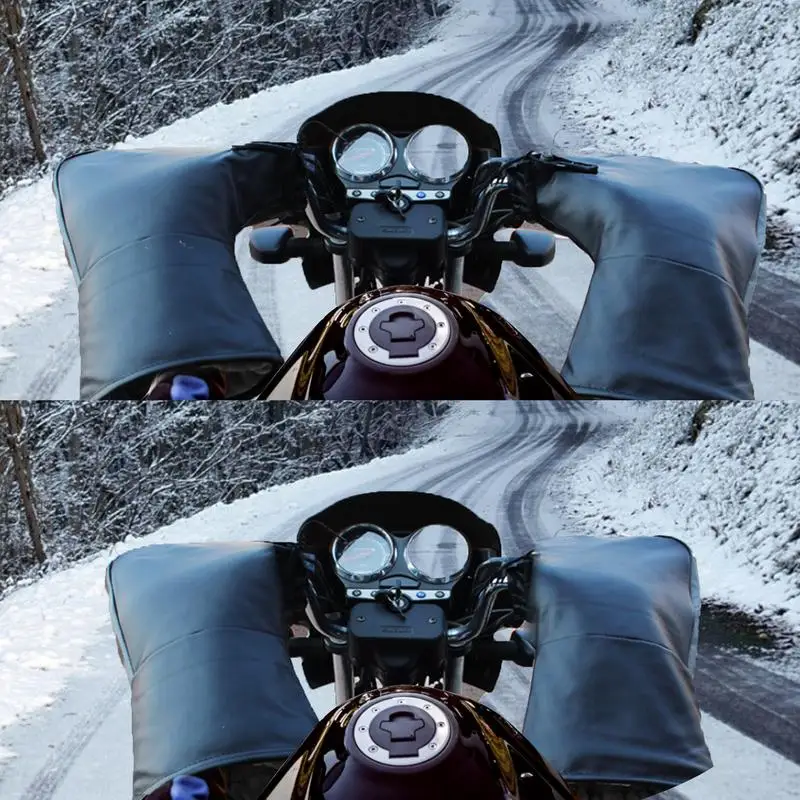 

Motorcycle Handlebar Muffs Winter Warmer Thermal Cover Gloves Waterproof Cold-Proof Windproof Thick Motorcycle Handlebar Gloves