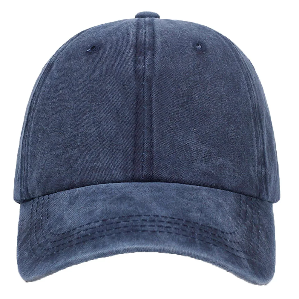Baseball Cap Baseball Cap Women Men Hat Vintage Washed Cotton Soft Top Denim Cloth Dad Hat Casual Sport Trucker Cap Solid Color Adjustable