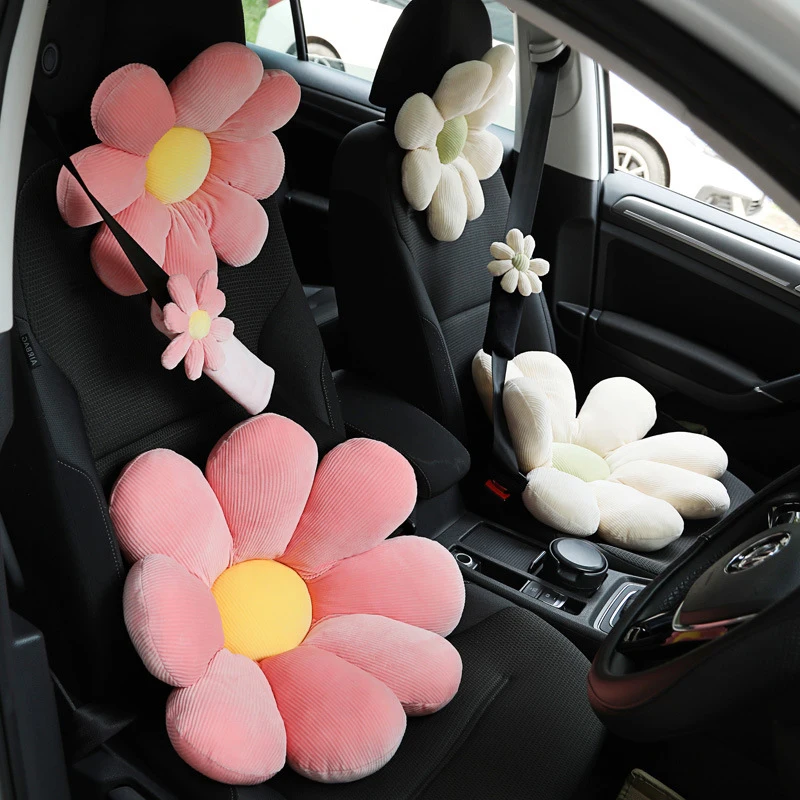 2 Almohadillas Para Cinturón De Coche - Protector Cuello Niños/Adultos, Tela Suave, 22x8x4 Cm | Cojín Cinturón Seguridad Embarazo
