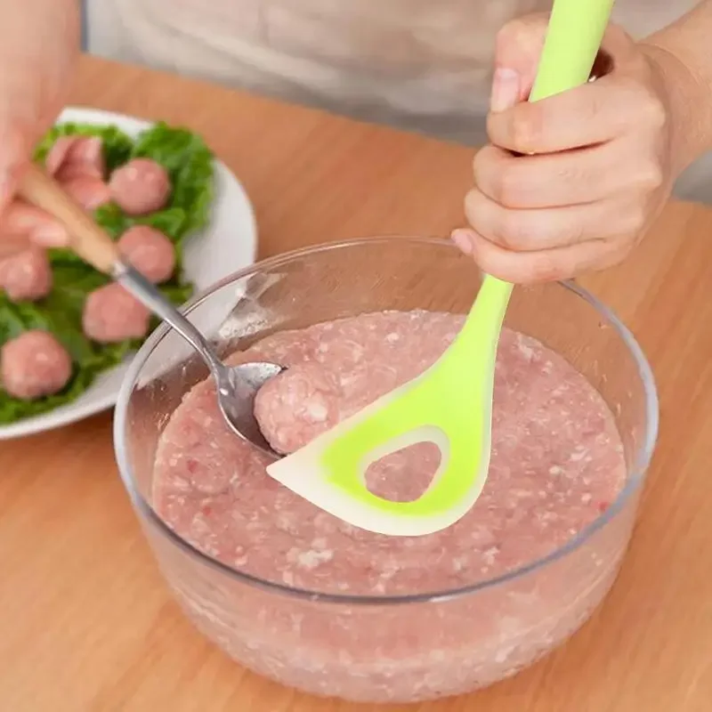 Meatball Scoop Ball Maker Durable Silicone Meatball Maker Tool Non-Stick Meat Baller Manual Scoop Fish Ball Spoon meatball maker