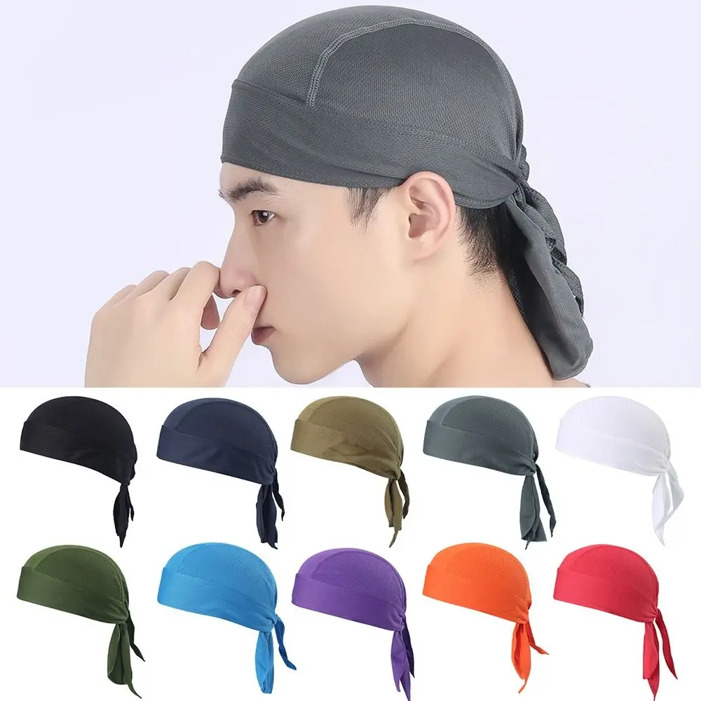 

Summer Road Bicycle Head Scarf Quick-Dry Cycling Pirate Hat Running Cap Sport Bike Beanie Bandana Caps