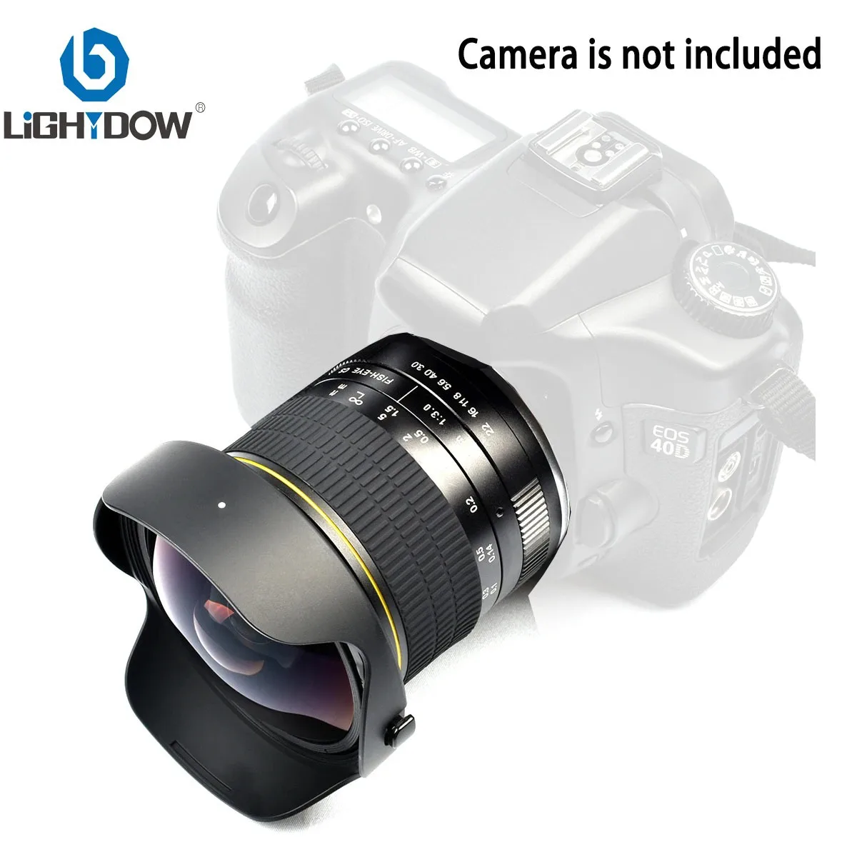 Lightdow 8mm Ultra Wide Fisheye Lens Aspherical Circular