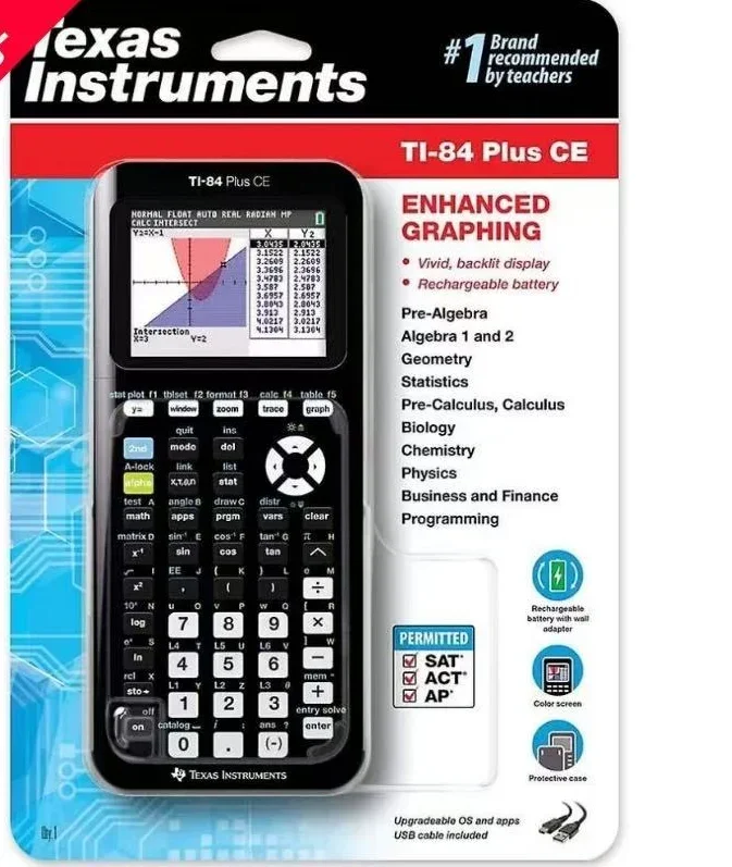 Texas Instruments TI-Nspire CX II Calculadora gráfica en color con software para estudiantes (PC/Mac) Blanco 3,54 x 7,48