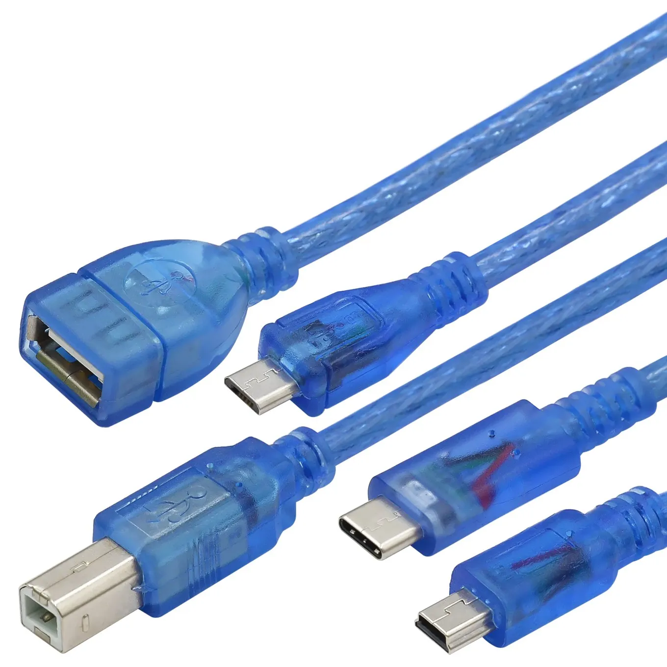 High-Quality 30cm Blue USB Data Cable