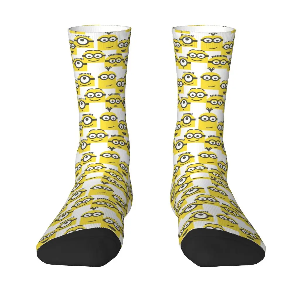 Custom Cool Print M- Minions Cartoon Socks for Women Men Stretchy Summer Autumn Winter M- Minions Bananas Crew Socks 211 Sf8b96d80ae25419c8073e72001feddf6y