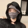 Polyester Ice Silk Mask Portable Sunshade Breathable Sunscreen Mask Outdoor With Brim Sun Protection Hats 2