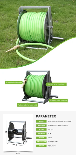 Perfect design 1 inch vacuum hydraulic high pressure air garden water hose  reel - AliExpress