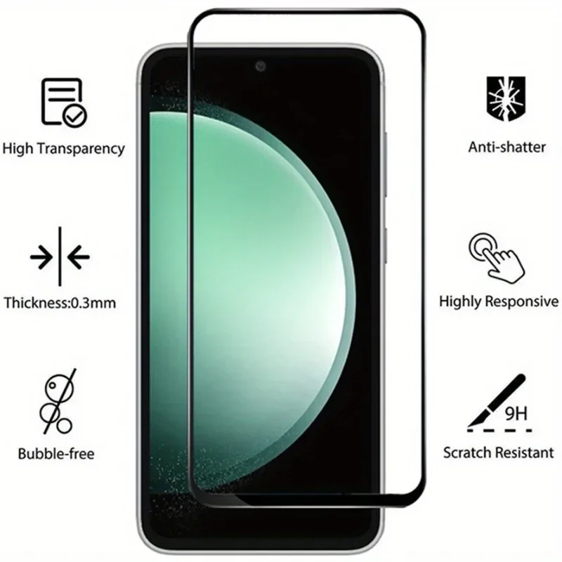 4-Pack HD Clear Full Screen Tempered Glass Protector - 9H Hardness