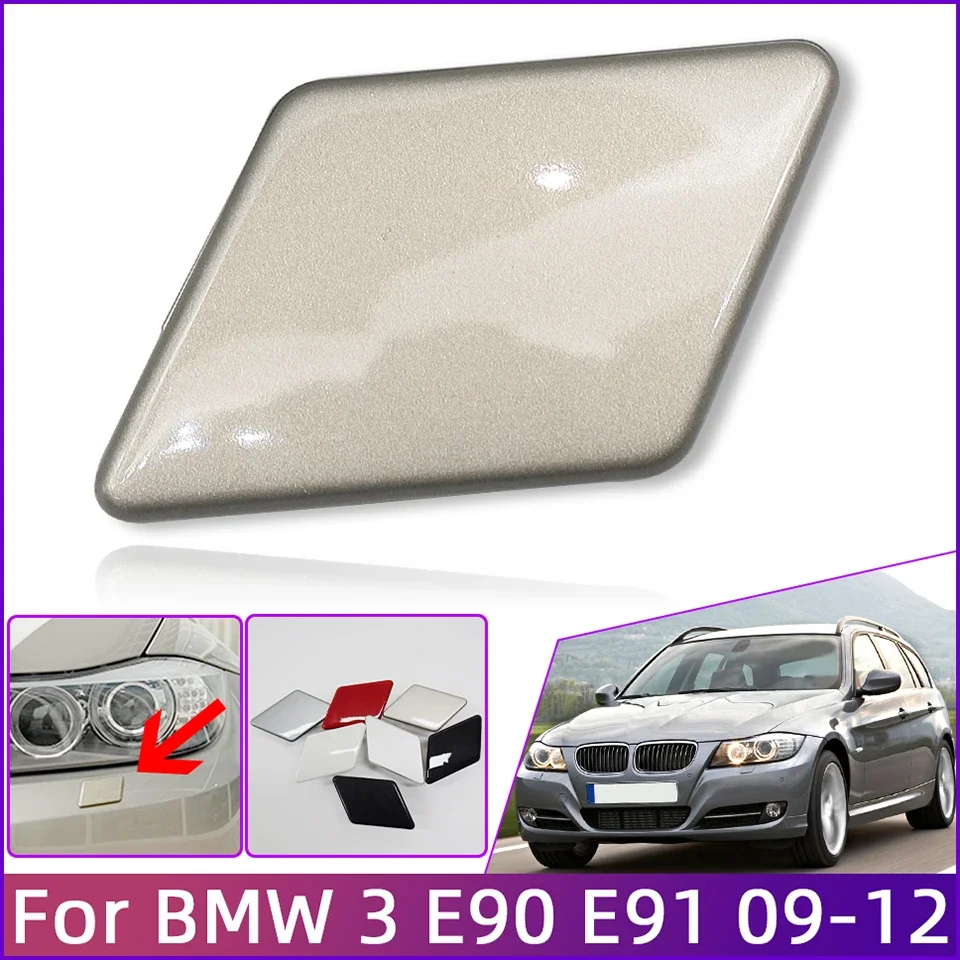 Headlight Washer Nozzle Cover Sprayer Lid Cap For BMW 320 325 328 330 335 E90 E91 LCI 2009-2012
