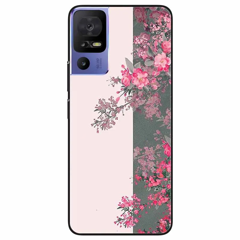 Sleek Black TPU Silicone Phone Case - Elegant and Durable Protection with Soft Bumpers