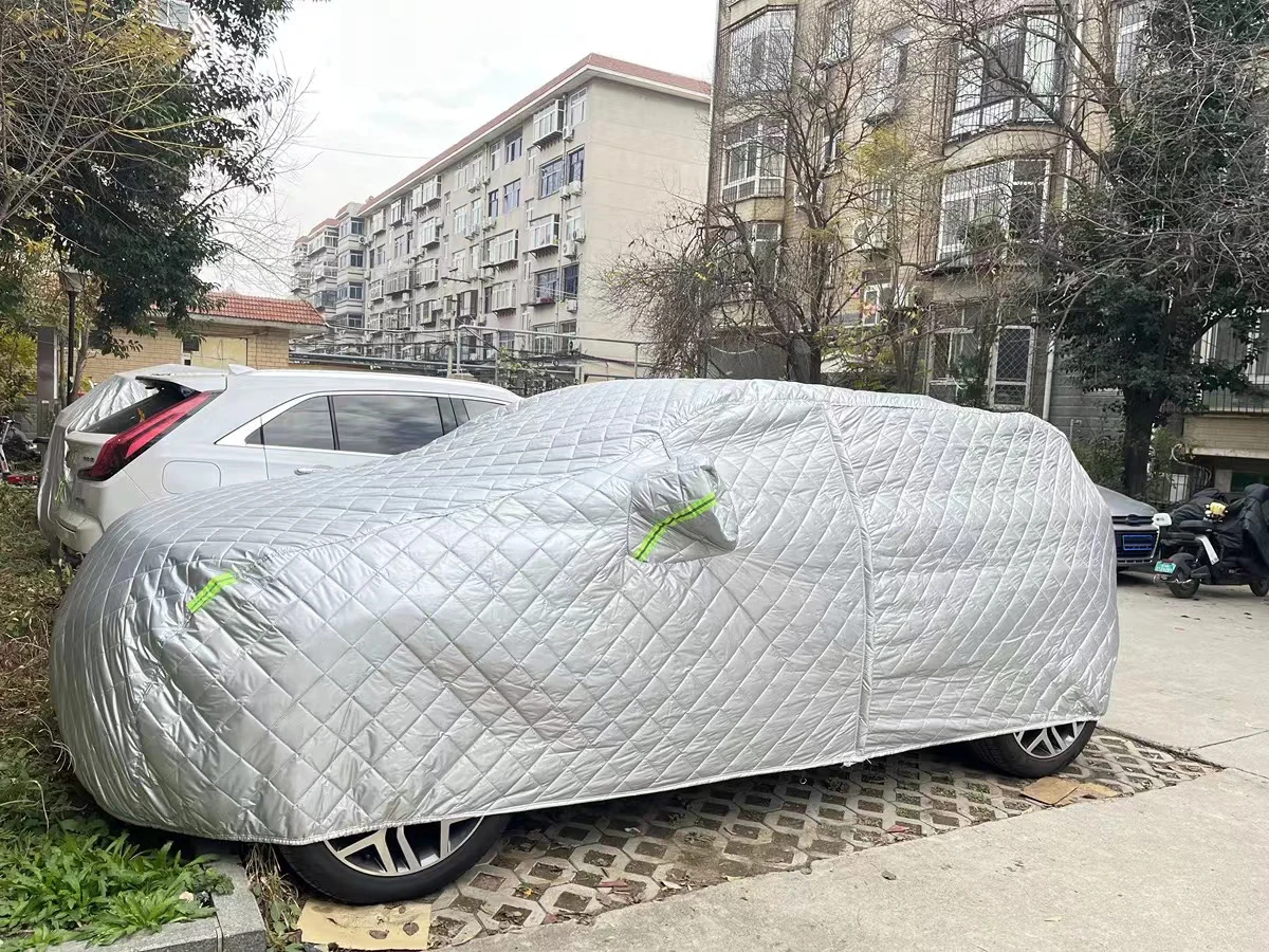 Winter Car Cover Outdoor Cotton Thickened Awning For Car Protection Snow Covers Sunshade