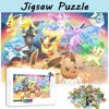 Pokemon Game Animation Jigsaw Puzzles 300/500/1000 Pieces Eeveelution Wooden Puzzles for Children Education Assemble Toys 1