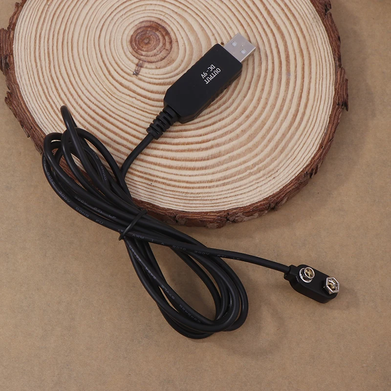 1PC 9V 배터리 제거기 USB 케이블 9V 변환기 멀티미터 마이크 장난감 원격 제어용 전원 레귤레이터 라인 DropShipping