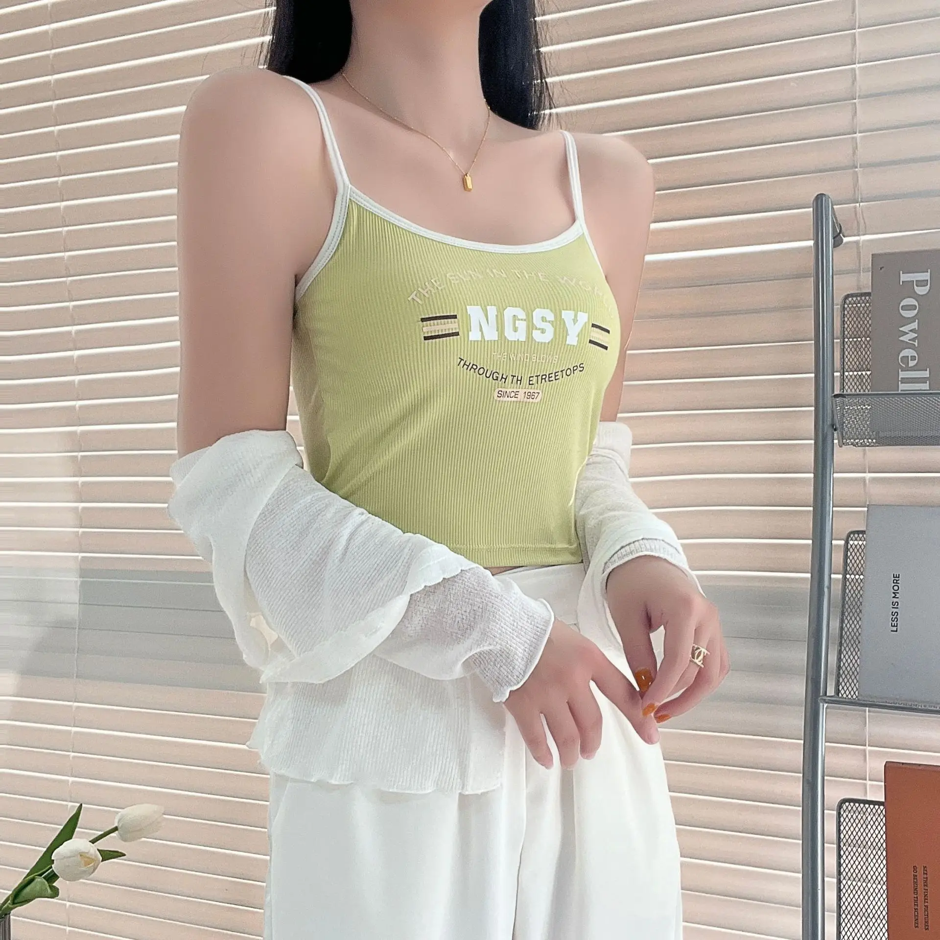 Description Picture 5 of itemWomen's Cotton Underwear Tube Tops Fashion Color Contrast Top Woman Steel Ring Free Cotton Brassiere Sexy Seamless Top Lingerie