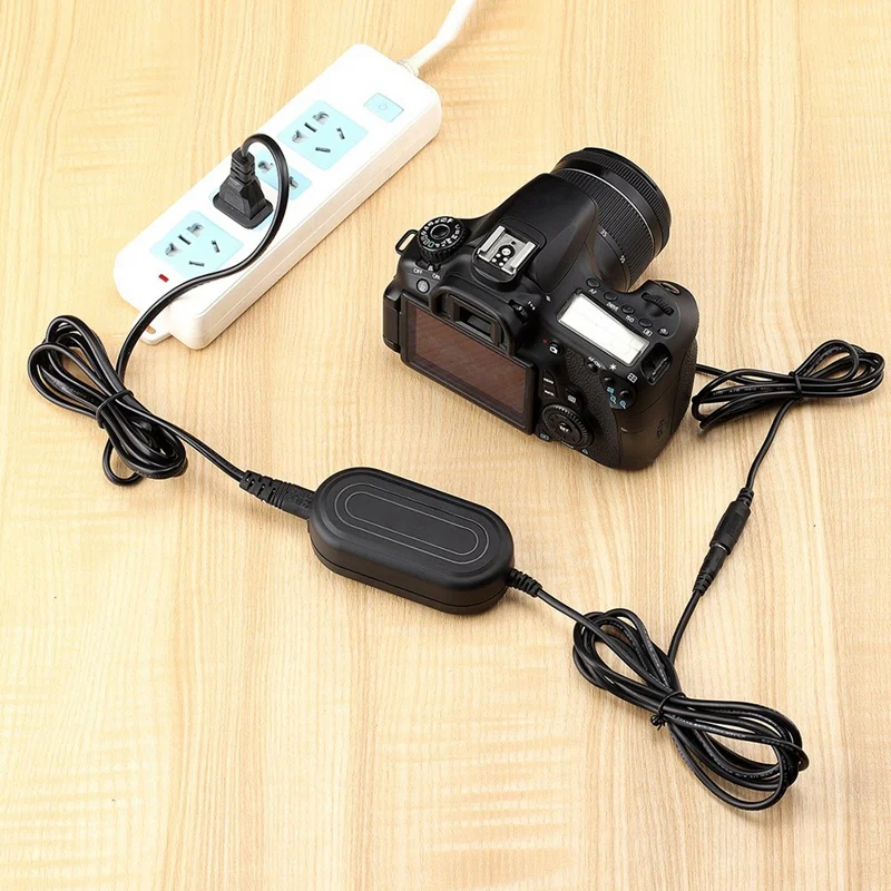 LP-E18 더미 배터리 커플러 교체, 캐논 EOS RP 77D 200D 250D 750D 760D 800D 850D Rebel T6I T6S T7I T8I SL2 용, EU 플러그