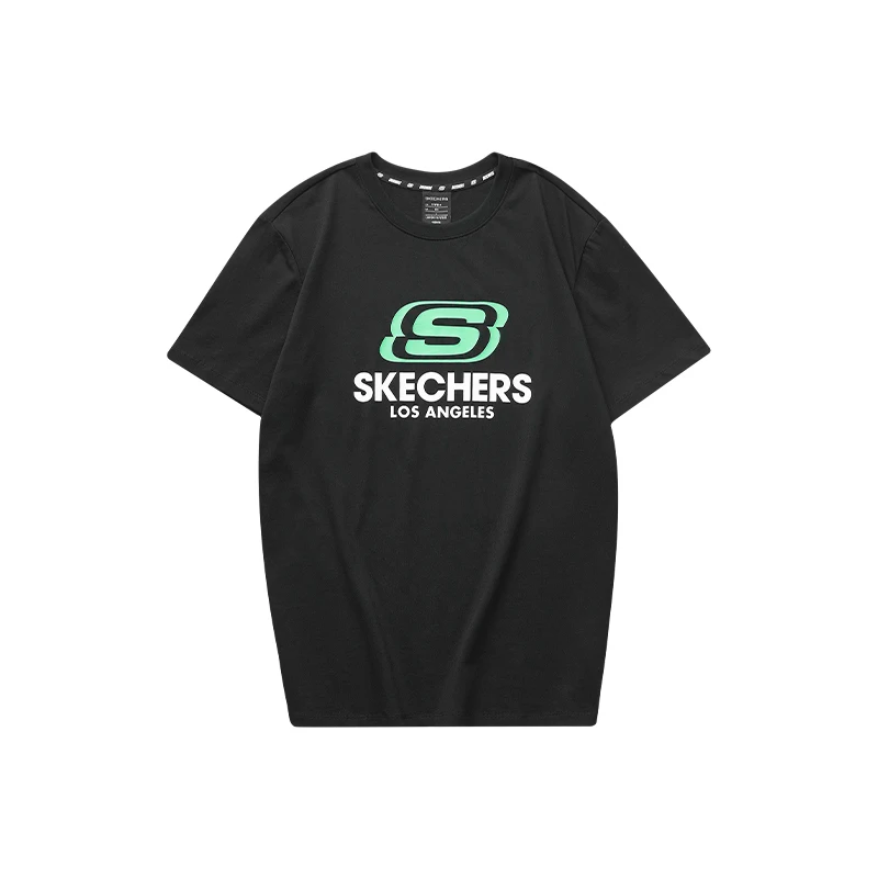 

Skechers T Shirt for Men Summer 100% Cotton Short Sleeve Tee Loose Streetwear Women Fashion Breathable T-Shirt Unisex Tops Tees