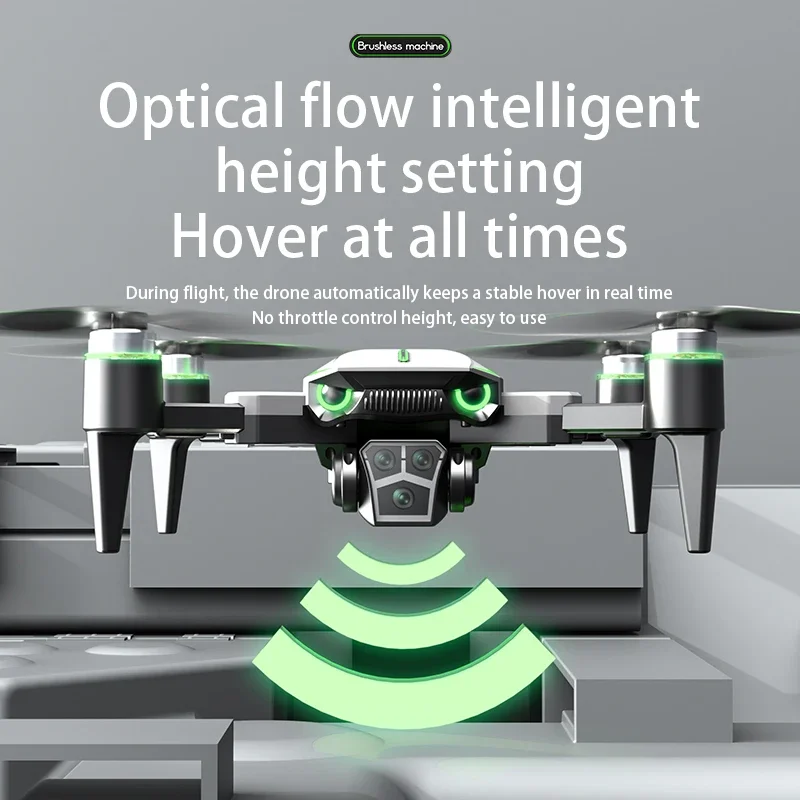 H17 Quadcopter Drone Brushless Optical Flow HD Dual Camera WIFI FPV RC Dron 4K ESC Flight Remote Control Toy Gravity Sensing