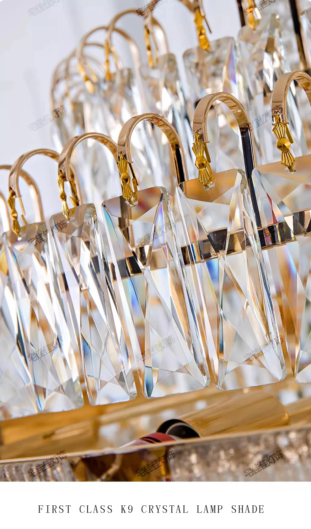 Chandelier Crystal Luxury Large Gold Nordic Home Decoration Led High-end Hanging Lamp Cristal Lustres for Staircase Villa Duplex