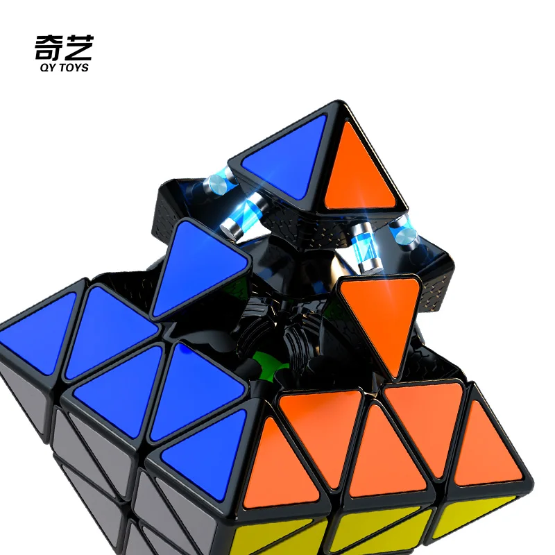 [ECube] QiYi FTO M Face Turning Octahedron Cube Stickerless Magnetic Smooth Speed Cube Professional Puzzle Cubes Toys 3