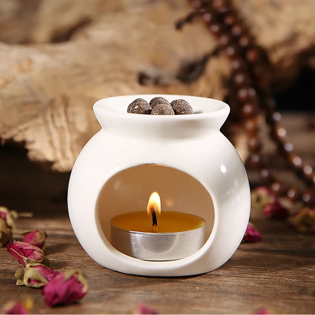 7 Az Ősi Füstölő Tabletták Kerámia Dobozai Diy Otthoni Tűzszigetelés Air Aromaterápiás Autó Üreges Részecskék - Image 5