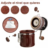 Manual Coffee Grinder Capacity Conical BurrInternal Adjustable Setting Ceramic Cup & Grinding Core French Press Coffee for Gift 2