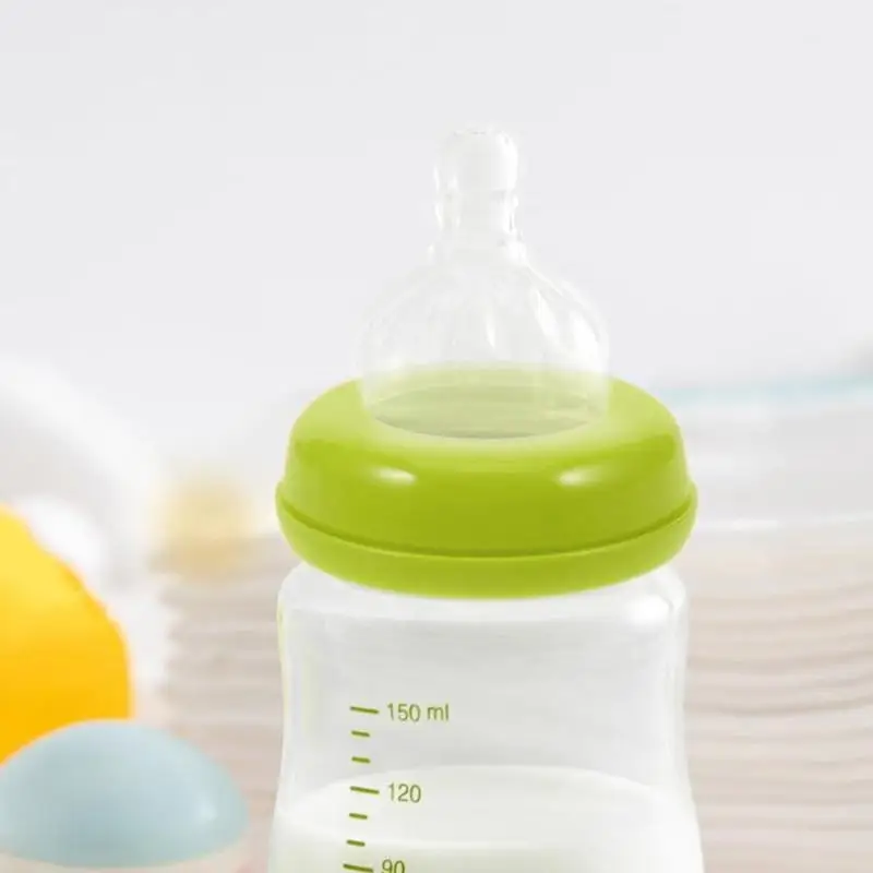 5 pieces Baby Bottle Collar Rings Replacement Screw Rings Leak-Proof Baby Bottle Accessories Food-Grade For Feeding