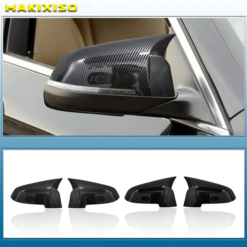 Rearview Mirror Cover Wing Side Rear View Mirror Cap Fit For Bmw 5 ...