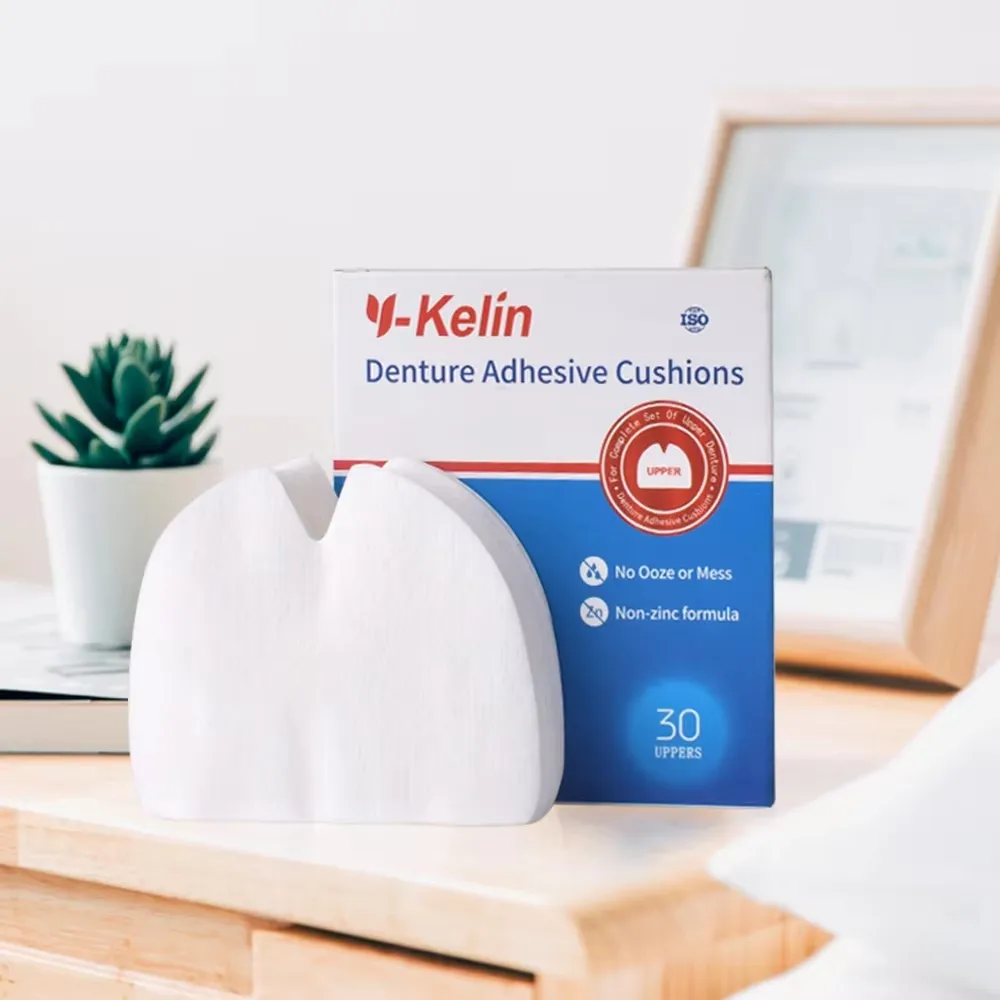 Y-Kelin Denture Adhesive Cushion 30/90/150 Pads / Pack Lower Natural Strong All Day Hold Comfort  Cushions — view 3