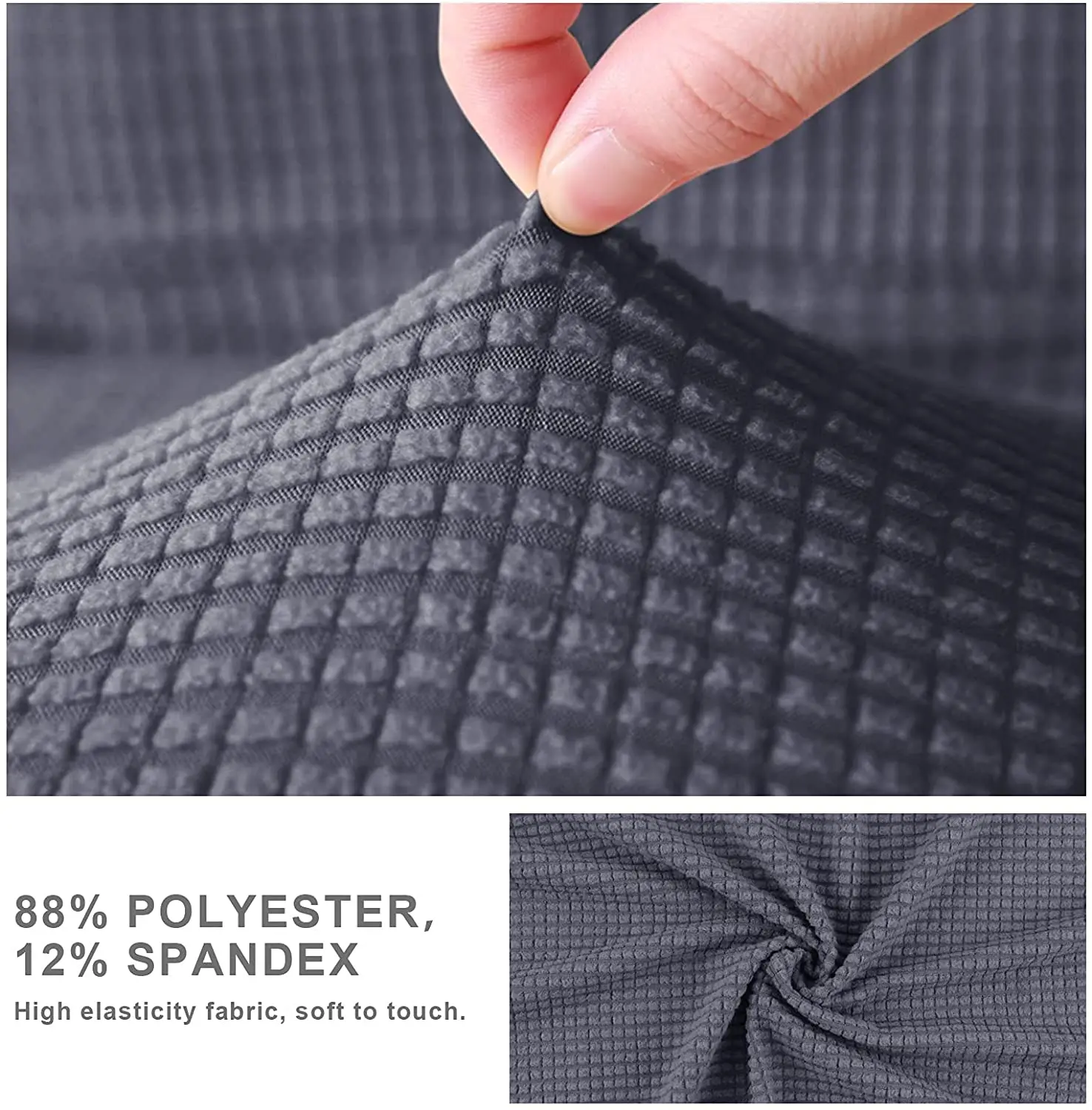 Spandex Jacquard Protector Jacquard Sofa Cushion Cover Corner Sofa Seat Cushion Slipcover Elastic Solid Color Couch Cover 4