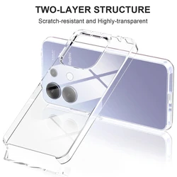 Ultimate 360 Full Body Shockproof Hybrid Case - Enhanced Protection with Clear Silicone and Hard PC Shell - Poco X5