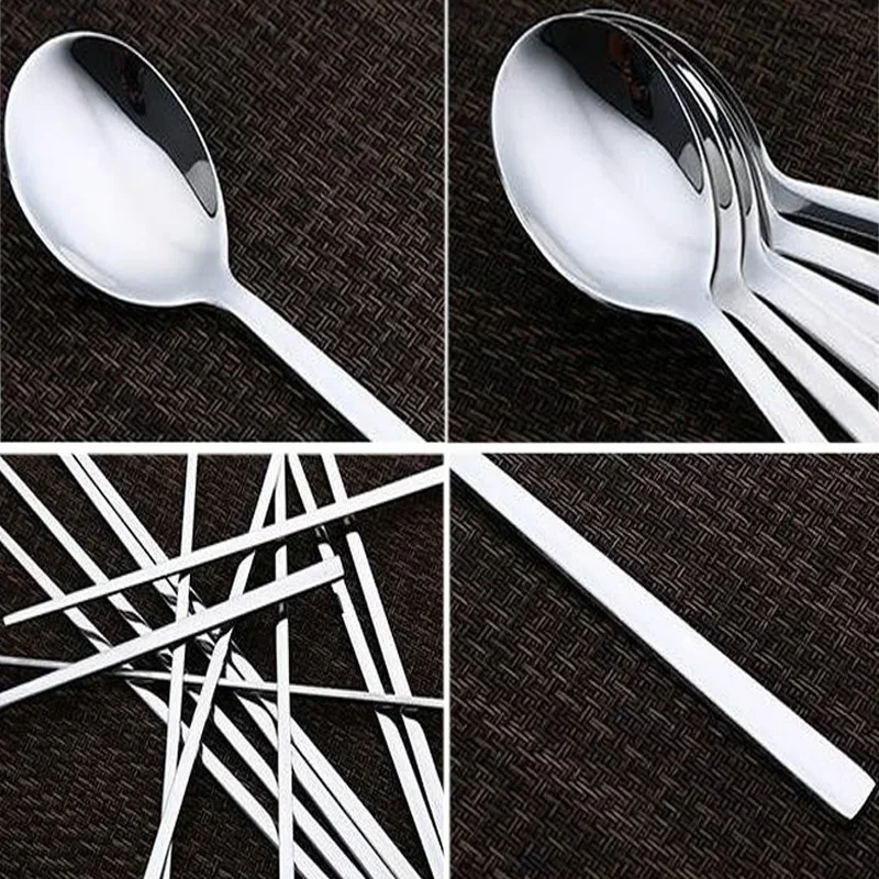 Korean Tableware Set Stainless Steel Dinner Set Spoon Chopsticks Cutlery Small Tools