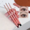 Silky Black Brown Eye Liner Pencil Waterproof Eyeliner Pen Natural Matte Eyeliner Long-lasting Easy To Color Eye Makeup Cosmetic 5